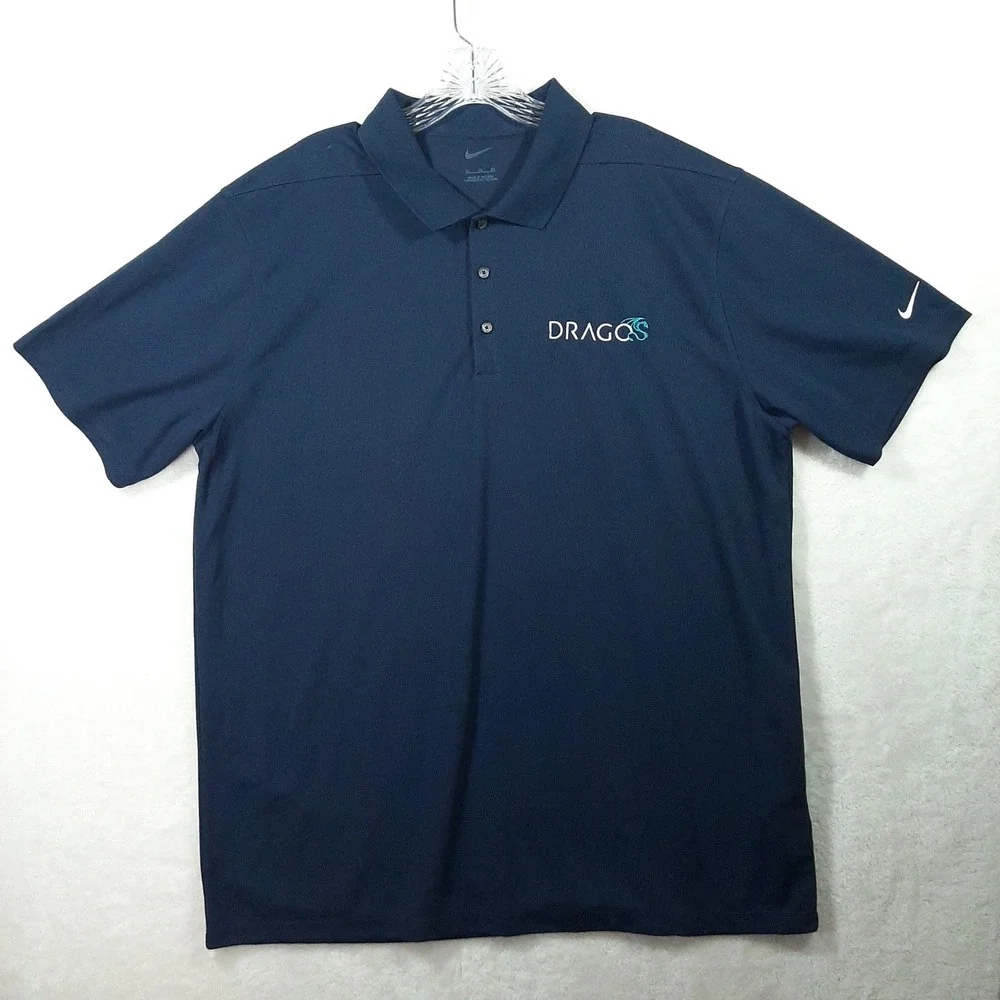 Nike Men XL Navy Blue Dragos Cybersecurity Dri-FIT Performance Polo
Short Sleeve - Picture 2 of 9